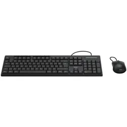 Hama Tastatur-Maus-Set (kabelgebunden) »CKM-200« schwarz