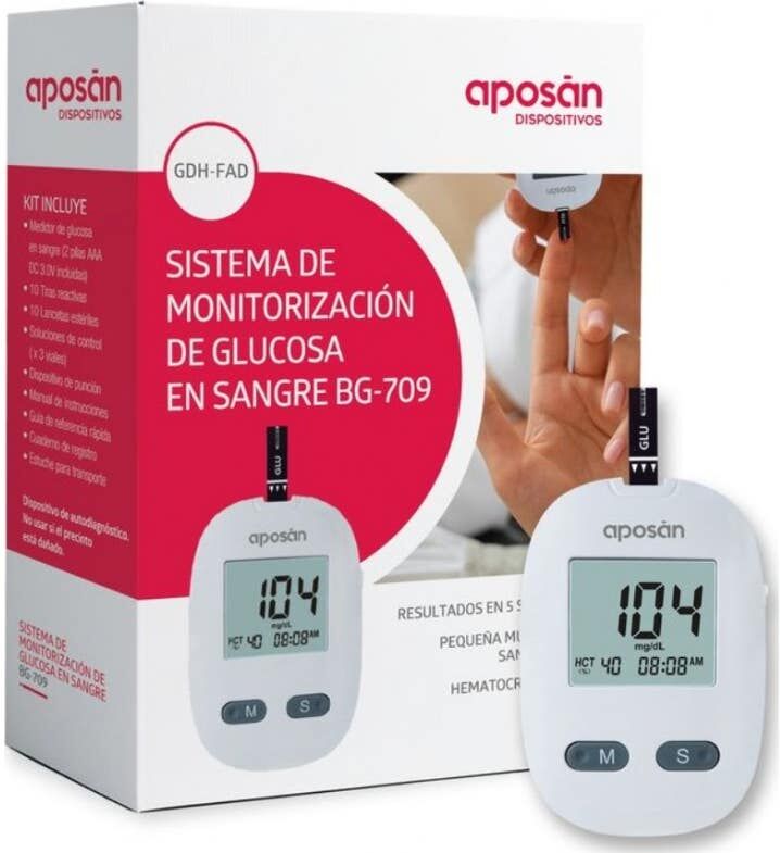 APOSAN Aposán Glucómetro BG-709 Kit