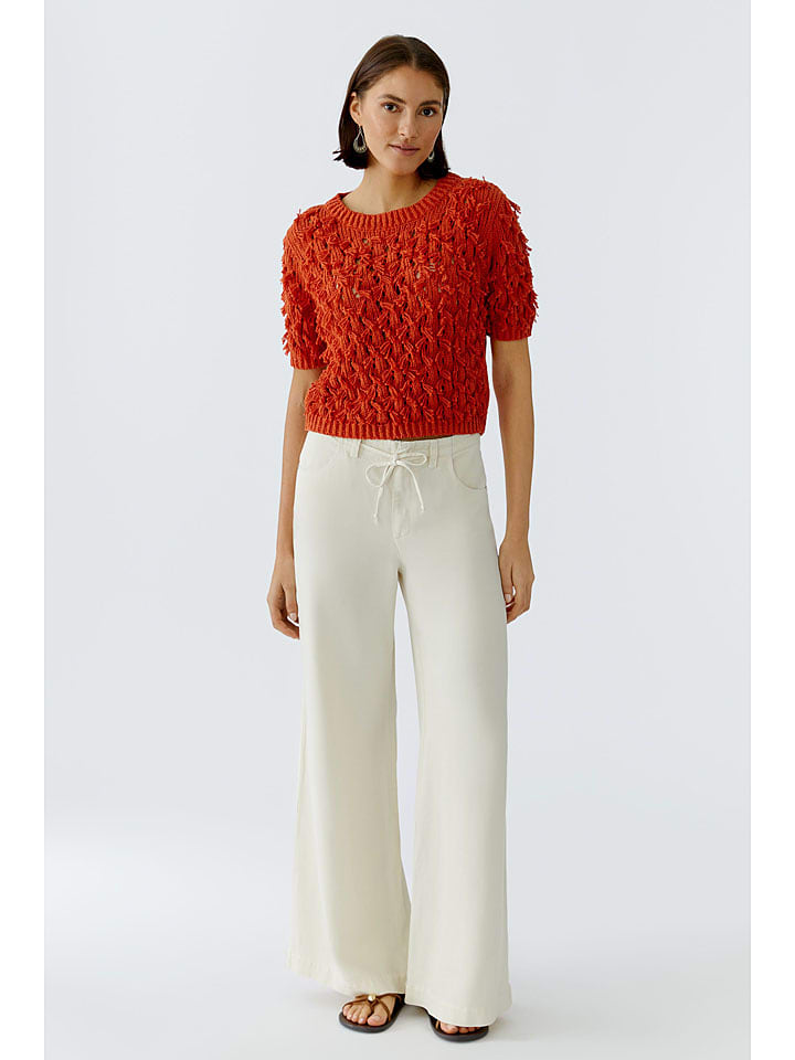 Oui Pullover in Braunrot - 38