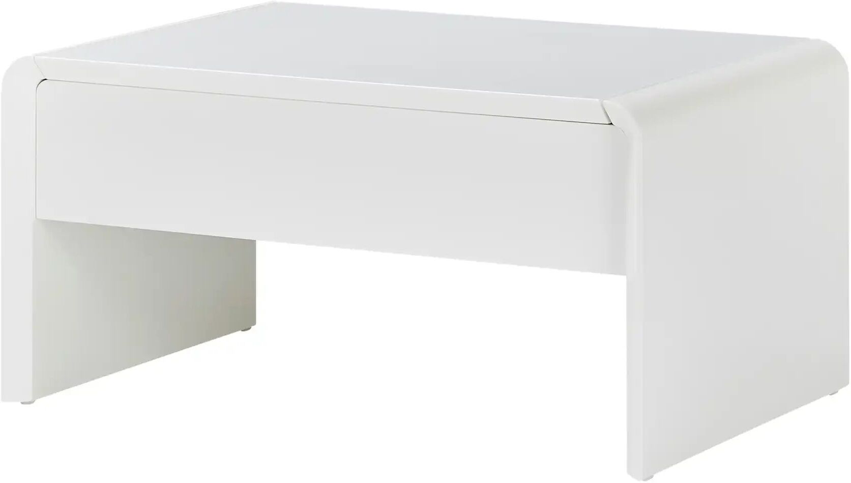 Höffner Couchtisch mit Funktion  Ponza ¦ weiß ¦ Maße (cm): B: 60 H: 46