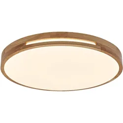 Osram, Deckenleuchte, Lampada a Soffitto LED Woodbury con Anello in Legno (2500 lm)