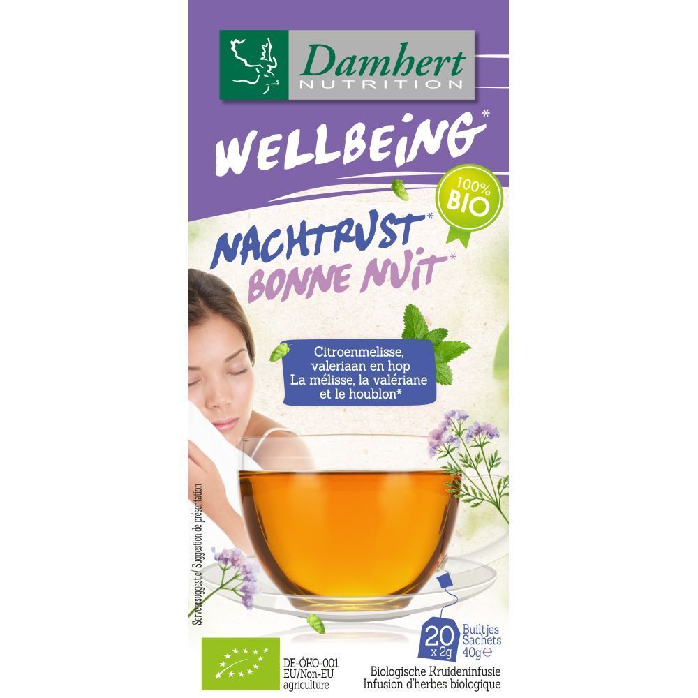 Damhert Tea Time Thee Nachtrust 20 zakjes Bio St Filterbeutel