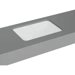 VitrA New Metropole Unterbauwaschtisch rechteckig 60 x 40 cm Edelweiß mit VitrA Clean-Oberfläche