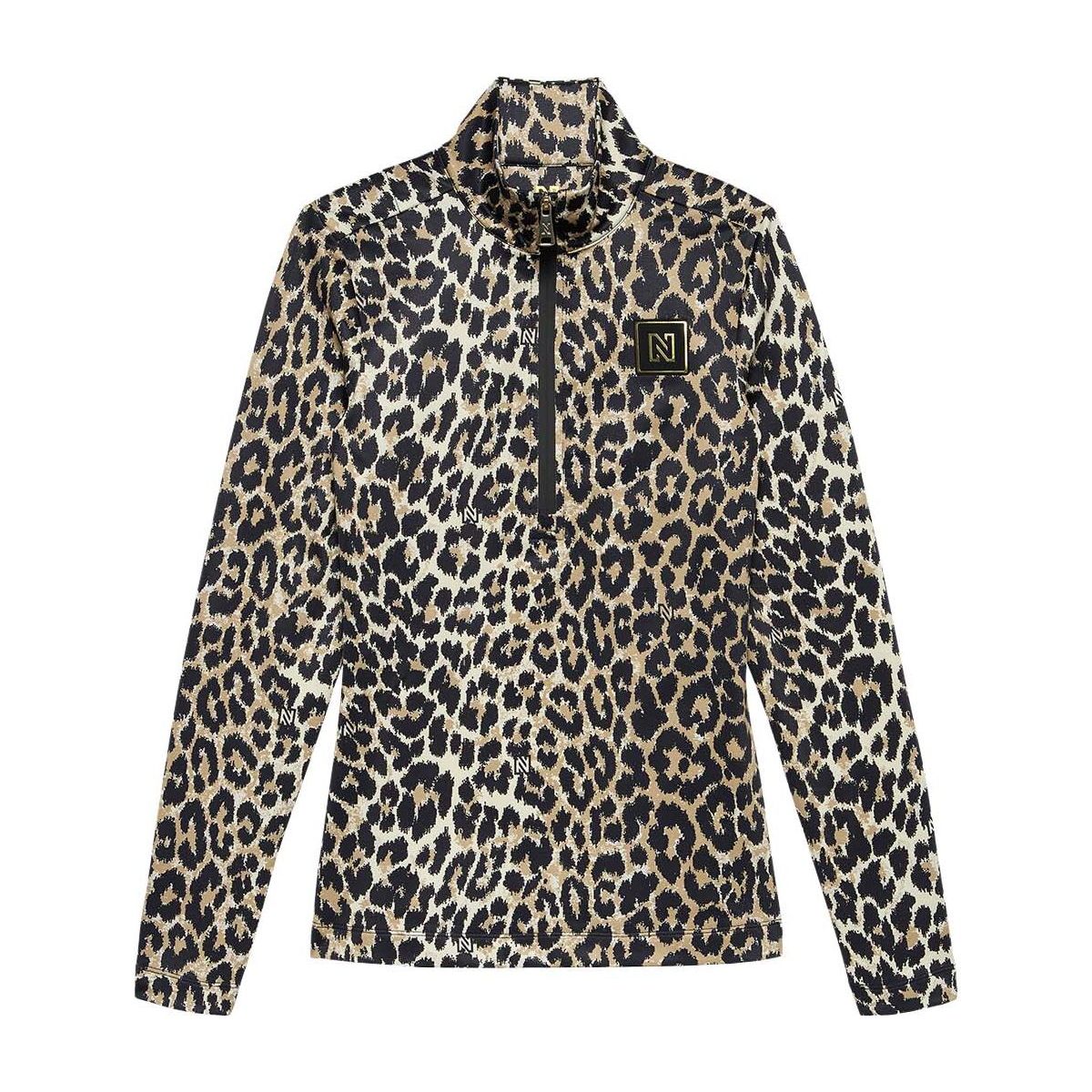 Nikkie Nantes Leopard Ski Pully hummus (2549) 40 N6-2152507-2549-40