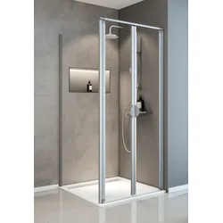 Schulte  Dusche  ExpressPlus  Sunny  Pendeltür  inkl.  Seitenwand  900/900  mm  -  Alu-Natur