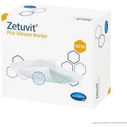 Zetuvit Plus Silicone Border Saugkompressen 17,5 x 17,5 cm (10 Stck.)