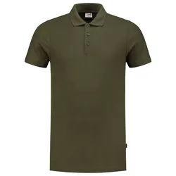 Polo-Shirt Fittet "201005" Casual - 3XL - army