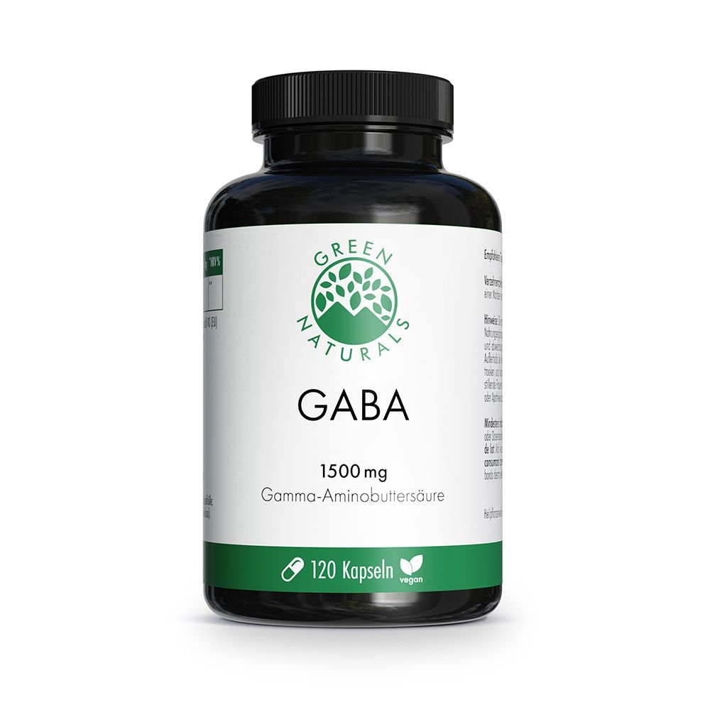 Green Naturals Gaba 1500 mg vegan Kapseln 120 St