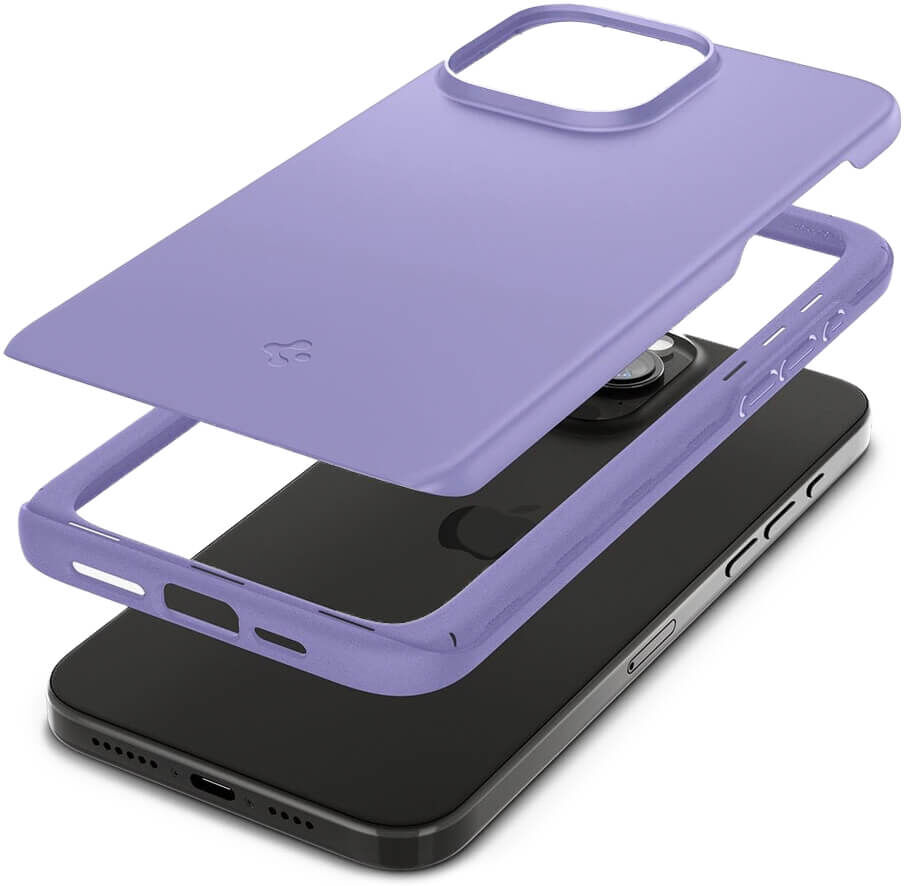 Apple iPhone 15 Pro Spigen Thin Fit Suojakuori, Violetti
