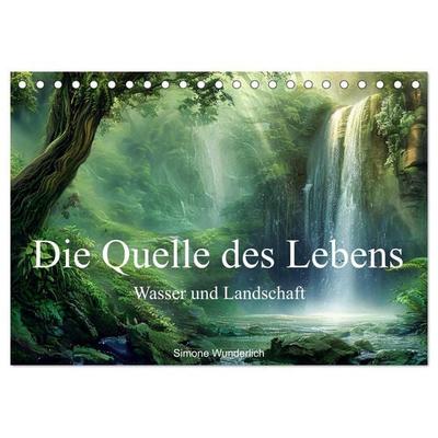 Quelle des Lebens - Wasser und Landschaft (Tischkalender 2026 DIN A5 quer), CALVENDO Monatskalender