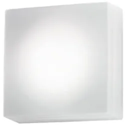 Zafferano Caorle wand-/deckenleuchte 180x180x88mm. 1x10w led, 480lm,3000k -ip20- b.co op.