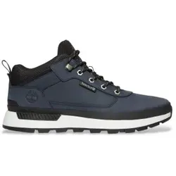 Timberland für Herren. TB1A68TZ0191 Field Trekker Lederschuh navy (42), Wohnung, Schnürsenkel, Lässig, Marine