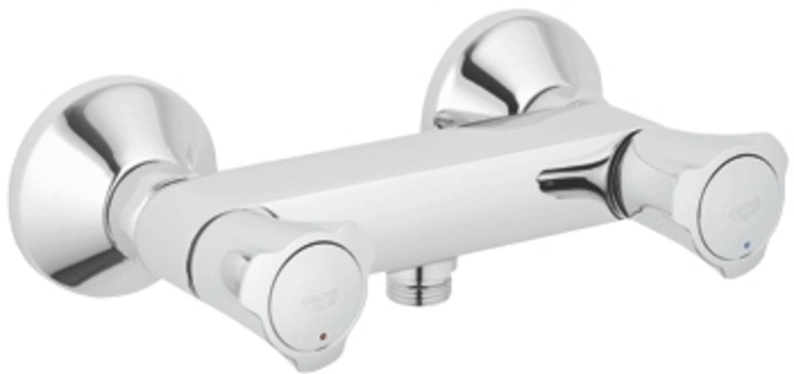 Grohe Costa douchekraan met twee handgrepen, wandmontage, chroom - 26330001