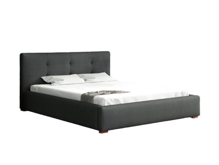 Fun Möbel Polsterbett Schlafzimmerbett TERAMO in Stoff oder Kunstleder, mit oder ohne Bonellfederkernmatratze
