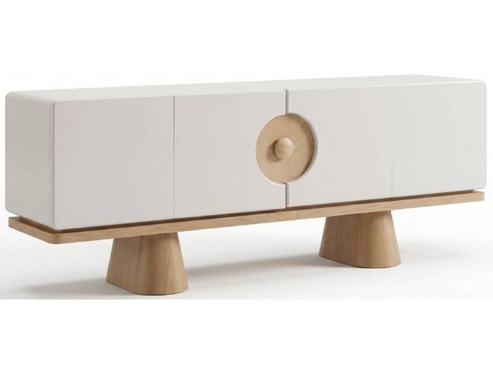 JVmoebel Konsole Konsole Sideboard Kommode Anrichte Schrank Beige Luxus Modern (1 St., 1-tlg)