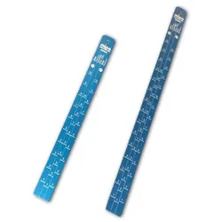 MIPA ALU Rührstab Meßstab 48 x 3cm blau, Mischscala 2:1/3:1/4:1/5:1