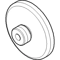 Dornbracht Wandhalter Haken - platin 083011550-08 platin