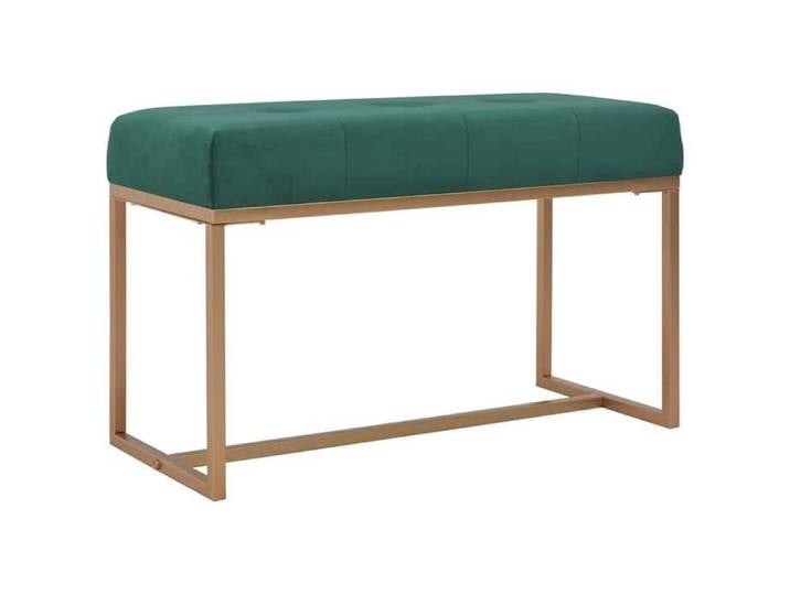 Moderne Banc 80 cm - Vert - Velours - Banquette de bout de lit @FR 1725