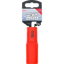 BGS VDE-Steckschlüssel-Einsatz Sechskant Antrieb Innenvierkant 12,5 mm (1/2") SW 19 mm - 72069