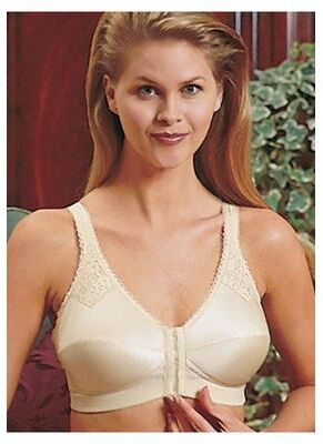 Plus Size Women's Jodee Contemporary Front Hook Bra with Back Hook Adjustments by Jodee in Beige (Size 36 AA)
