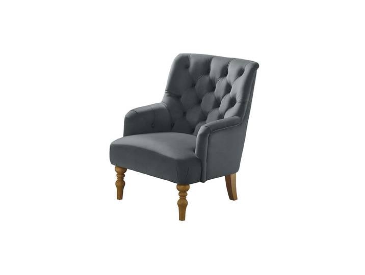 Laterna Lounge-Sessel - Geknöpft – Grau