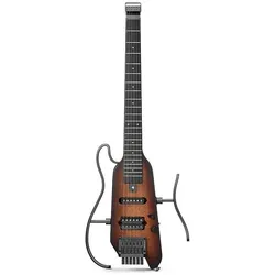Donner Hush-X Guitar - Sunburst (Ahorn, HPL, Knochen, Mahagoni), Gitarre, Bronze, Schwarz
