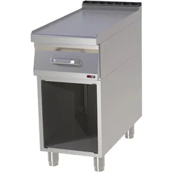 Groju Gastro Arbeitsplatte Arbeitstisch 400x900x900mm Standgerät mit Unterbau Edelstahl Tiefe 900