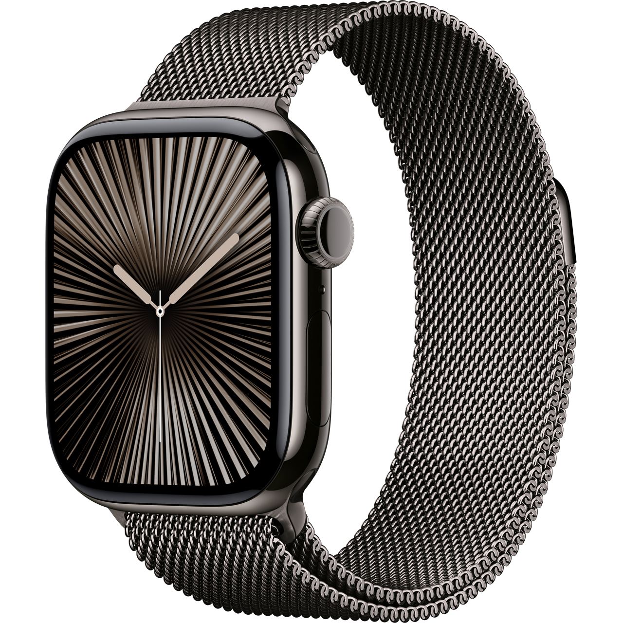 Apple Watch S10 (2024) Titan Cellular 42mm schiefer (Milanaise Armband schiefer)