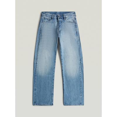 Regular-fit-Jeans G-STAR "Bowey Barrel Jeans", Damen, Gr. 24, Länge 30, blau (faded rhine blau), Obermaterial: 100% Baumwolle, Jeans