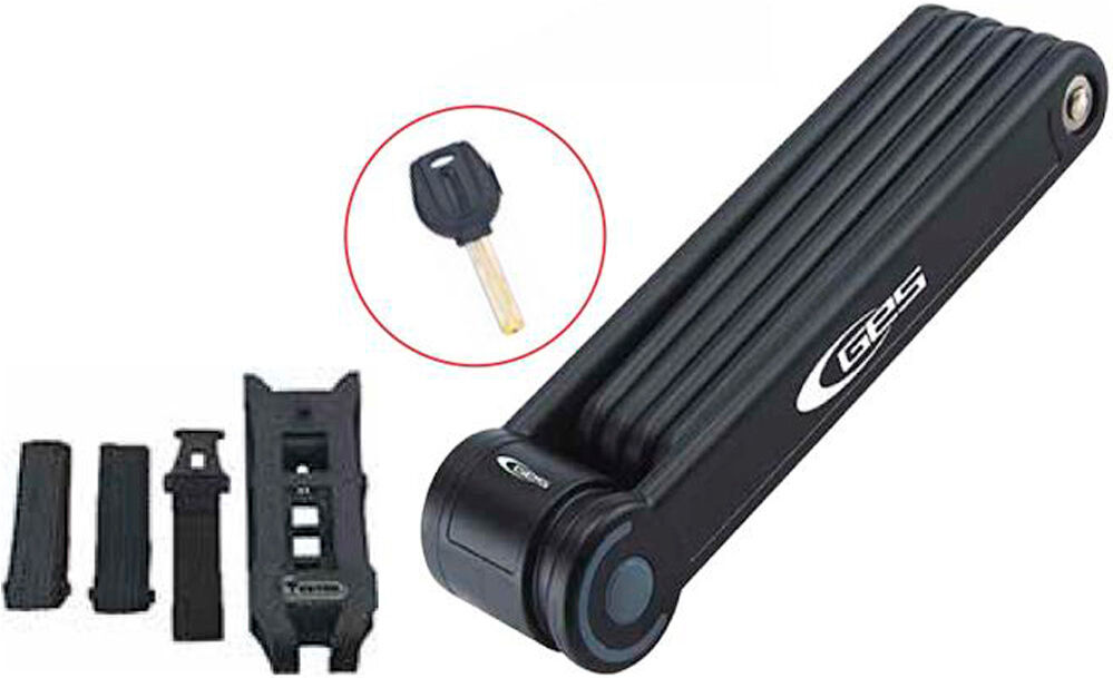 Ges candado pleg 800 mm negro 6 laminas candado bicicleta  (UNICA)