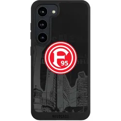 Nivocase Handyhülle für Samsung Galaxy S23 Hülle NIVOpure Case Schwarz Fortuna Düsseldorf Logo Offizielles (Samsung Galaxy S23), Smartphone Hülle, Schwarz