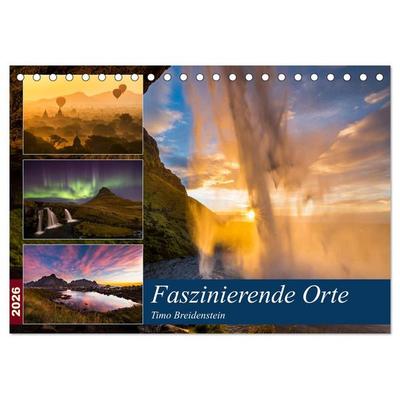 Faszinierende Orte (Tischkalender 2026 DIN A5 quer), CALVENDO Monatskalender