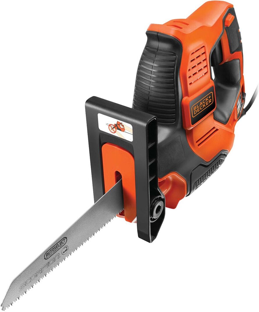 Black & Decker Sierra de Sable Eléctrica a red 500 W RS890K. Naranja / Negro