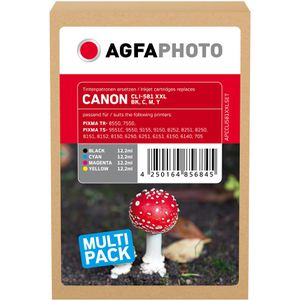 AgfaPhoto kompatibel für Canon CLI-581 XXL,  Tinte, Multipack, schwarz, cyan, magenta, gelb