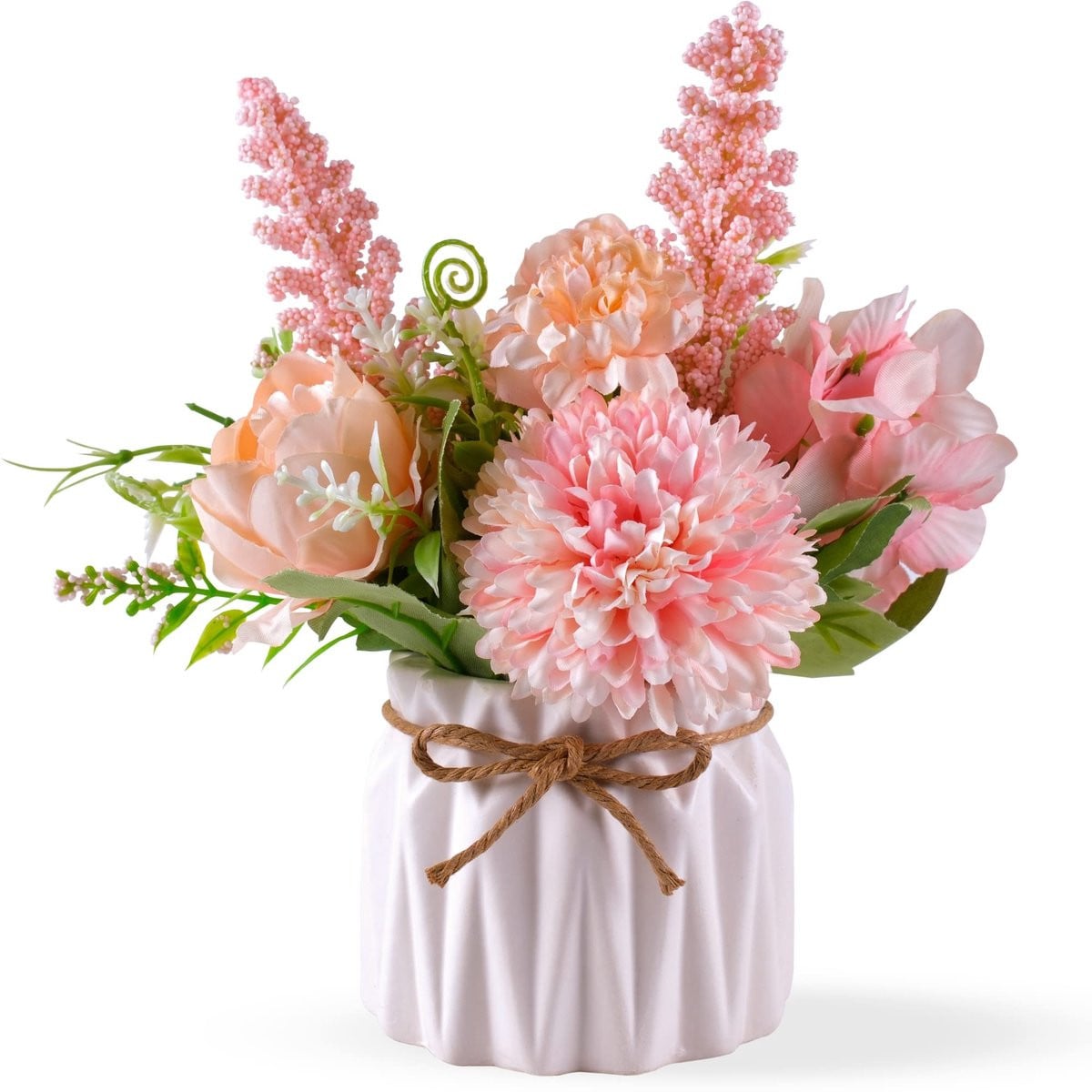 Merkloze kunstbloemen in pot voor binnen decoratie