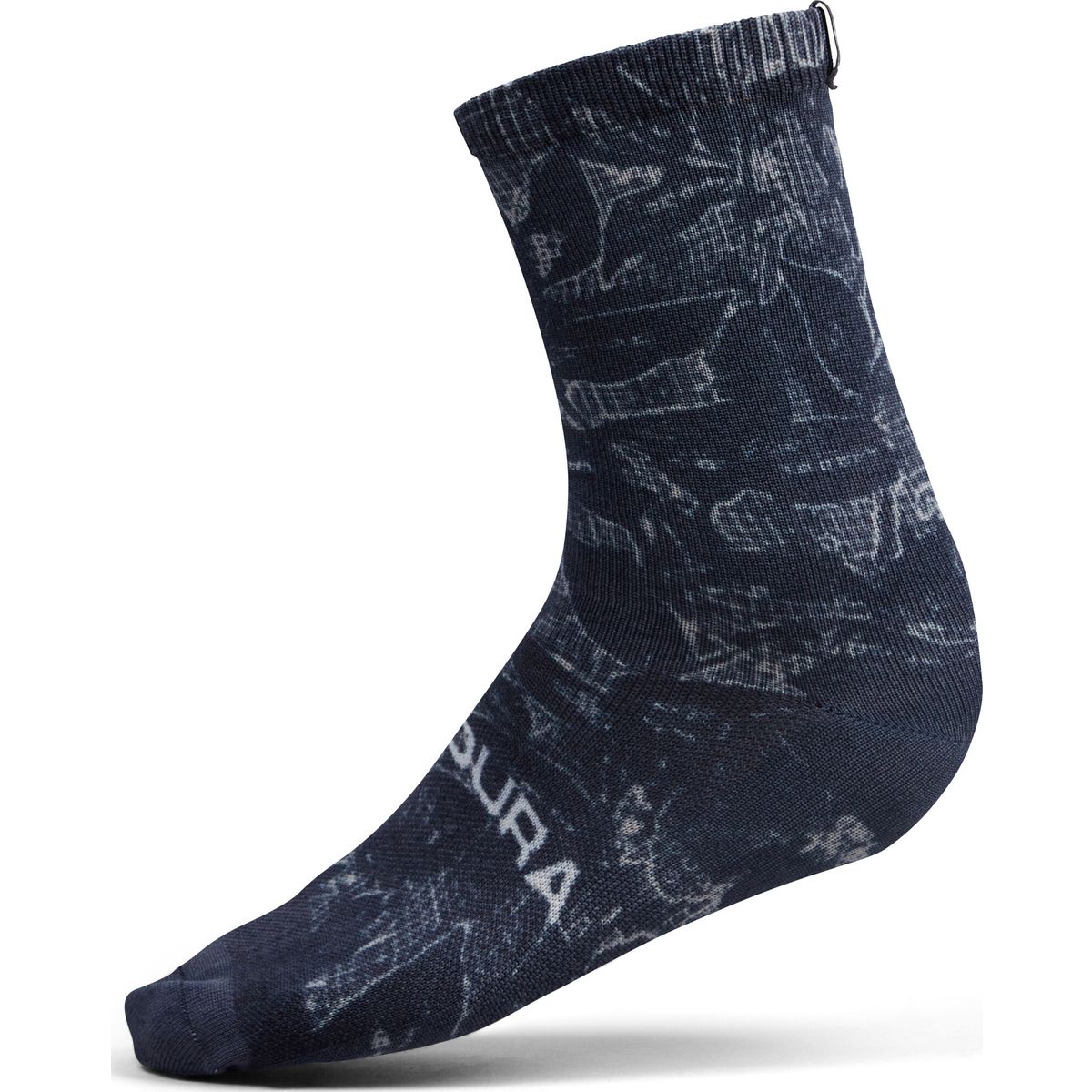 Endura Grid Floral Ltd Print Sock schwarz L-XL R-E1207-L-XL-schwarz
