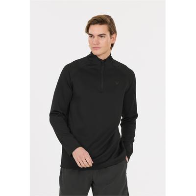 Strickpullover VIRTUS "Josen", Herren, Gr. L, schwarz, 90% Polyester, 10% Elasthan, unifarben, normal, ohne Ausschnitt, Pullover Strickpullover, mit atmungsaktivem Material