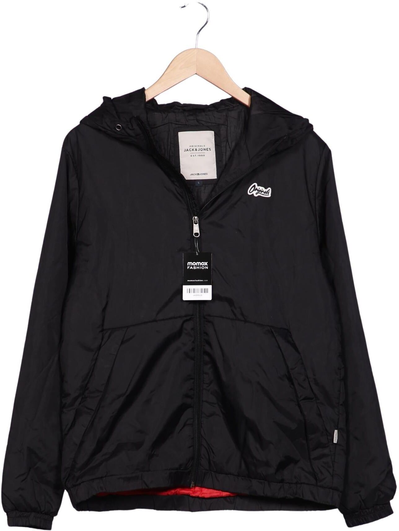 Jack & Jones Herren Jacke, Schwarz, Gr. L, Synthetik - Second Hand