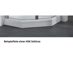 HSK Acryl Schürze 11 cm hoch, für HSK Viertelkreis Duschwanne 80 x 80 cm 505001-edelweiss