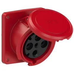 PCE 4341-6fd CEE-Anbausteckdose schräg (106x110) 63A 4p 6h IP44 POWER TWIST 43416fd