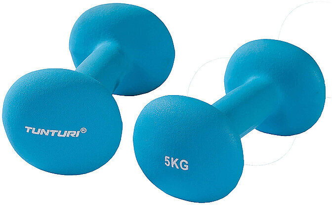 TUNTURI Kurzhantel-Set 5 kg blau B