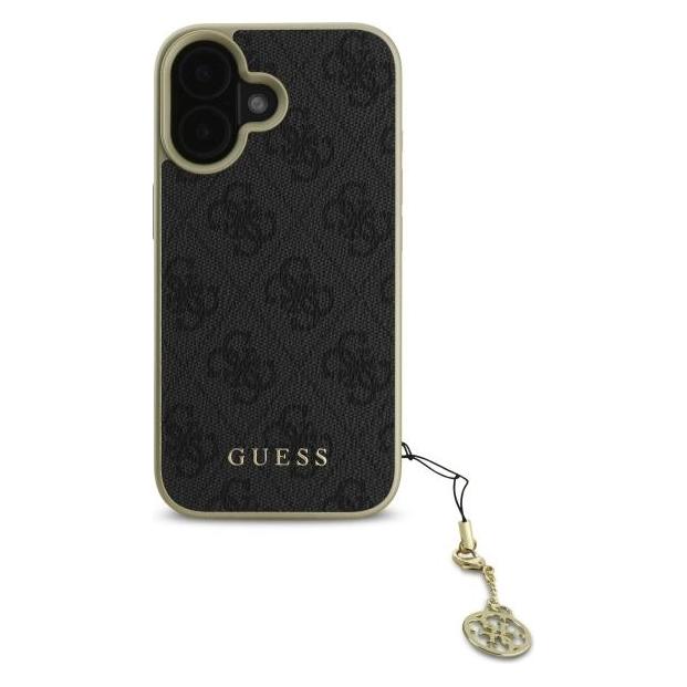 Guess GUHCP16SGF4GGR iPhone 16 6.1" czarny/black hardcase 4G Charms Collection (GUE004142-0)
