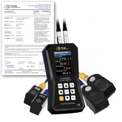 PCE Instruments Ultraschall-Durchflussmessgerät PCE-TDS 200 SM-ICA inkl. ISO-Zertifikat Sensoren bis 1800 °C Speicher