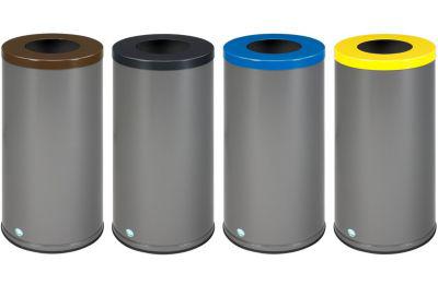 VAR Müllsackständer WSG 70, 4-fach Sortierung, 280 l Gesamtvolumen, Aluminium-Griff, 29 kg