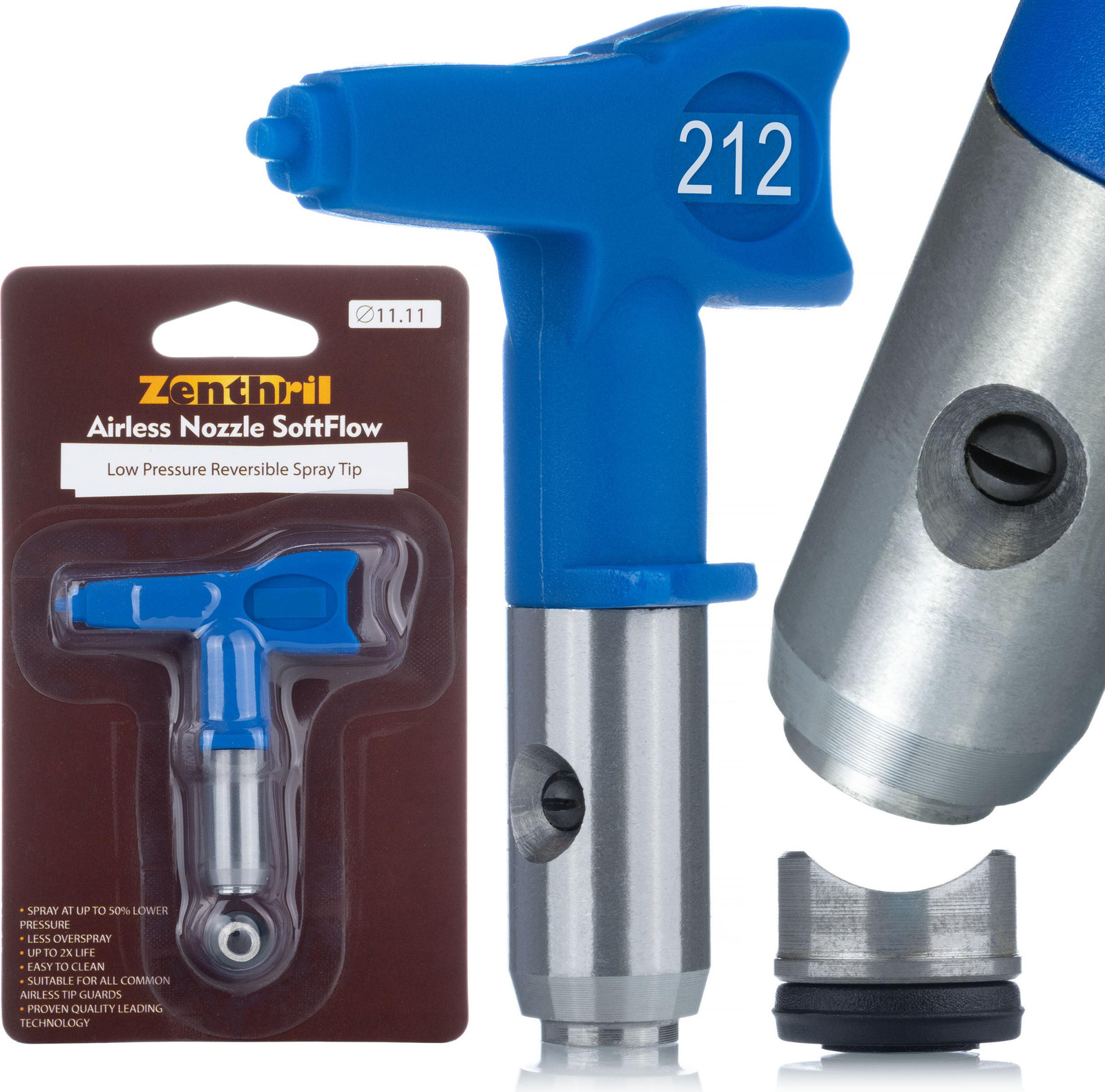 Zenthril Spuitmond Model 212 Laagdruk SoftFlow voor Beitsen Lak Olie en Pigmenten