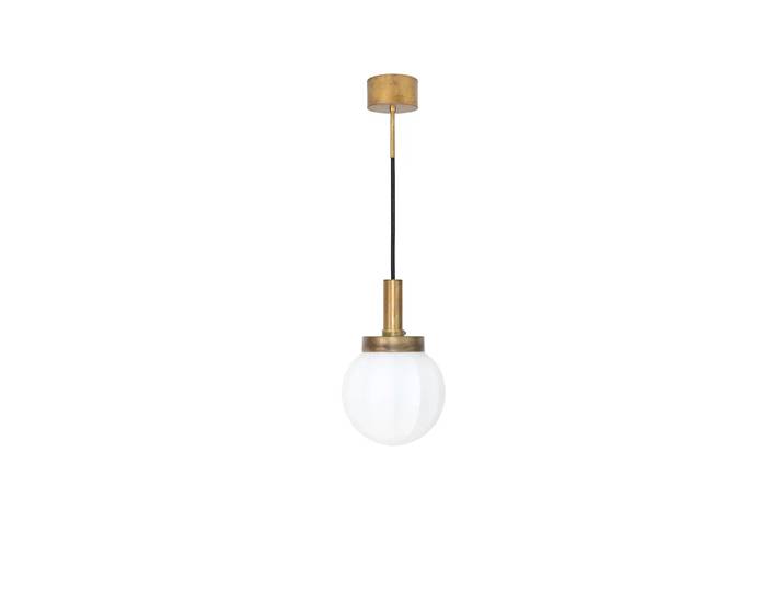 Konsthantverk Pendentif Klyfta Ø25 cm Laiton brut-opale