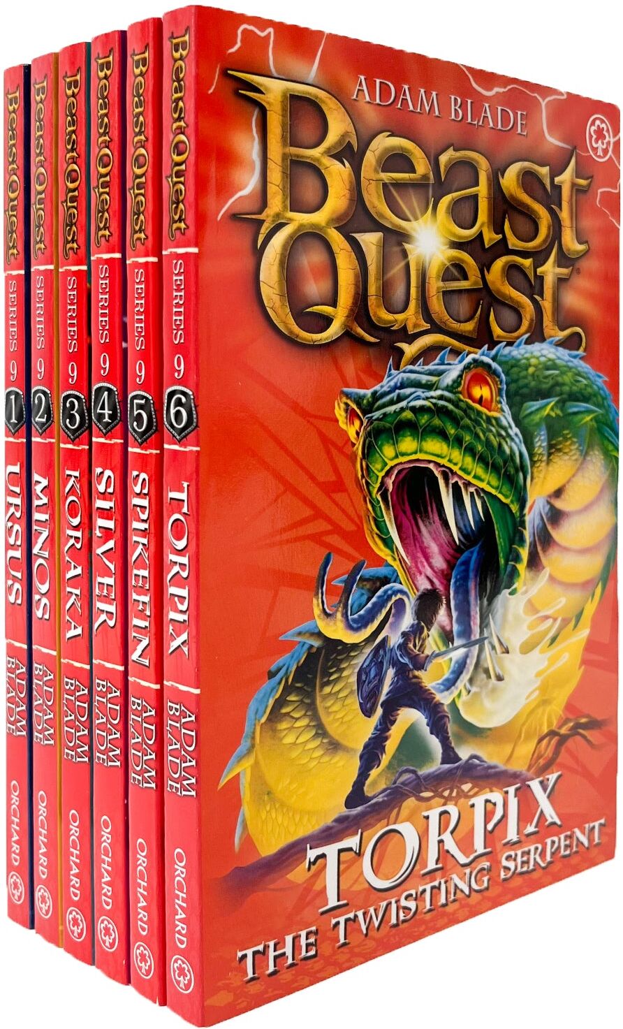 ORCHARD BOOKS Beast Quest Series 9 - 6 Books Collection Set: The Warlock's Staff (Books 49-54)