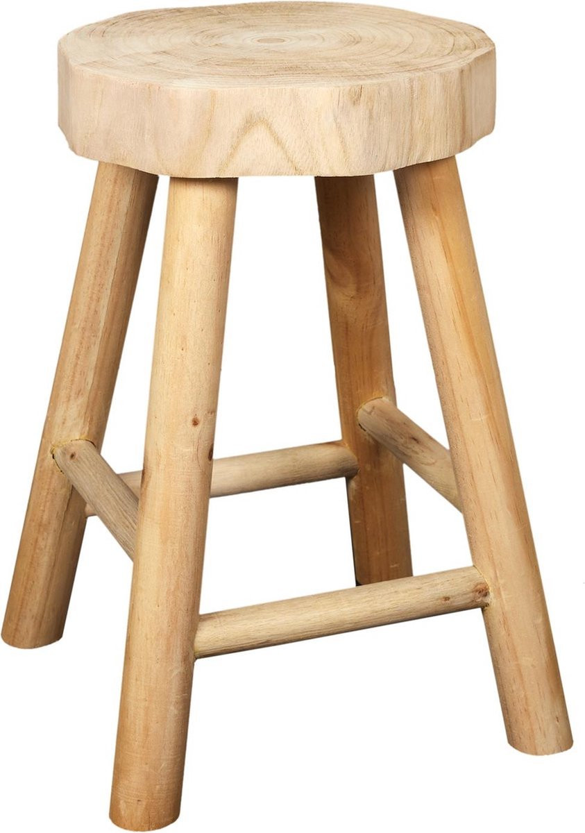 NiLo Decoration Kruk Decowood Hout Hoogte: 40 cm
