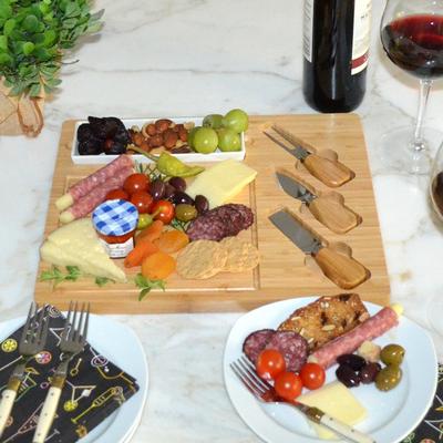 Picnic at Ascot NCAA TexasUniversity at Austin Longhorns Bamboo Cheese & Charcuterie Board