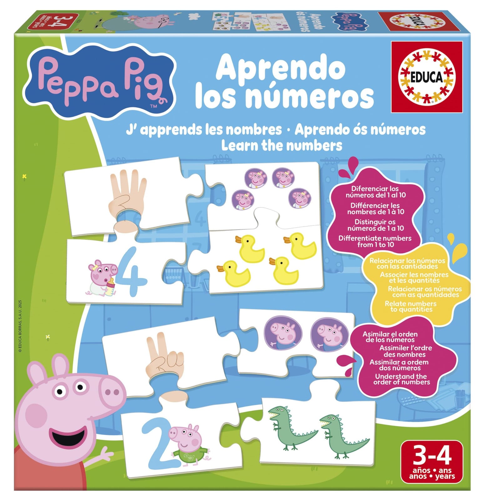 Educa Leer- en speelset Peppa Pig Spaans-Frans